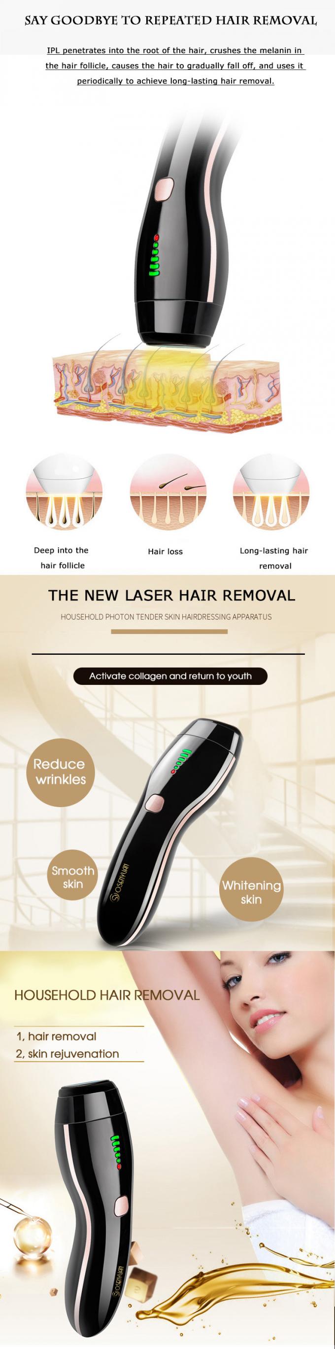 Ajustador bonde da remoção multifuncional do cabelo do laser da máquina da beleza da casa de Epilator