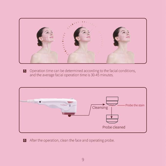 O mini enrugamento da máquina da beleza de HelloSkin HIFU remove a pele que aperta a beleza facial